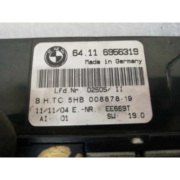 Recambio de mando climatizador para bmw serie 3 compact (e46) 320td referencia OEM IAM 64116956319 6956319 