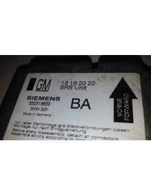 Recambio de centralita airbag para opel vectra c berlina club referencia OEM IAM 131020223305186505WK43261   2