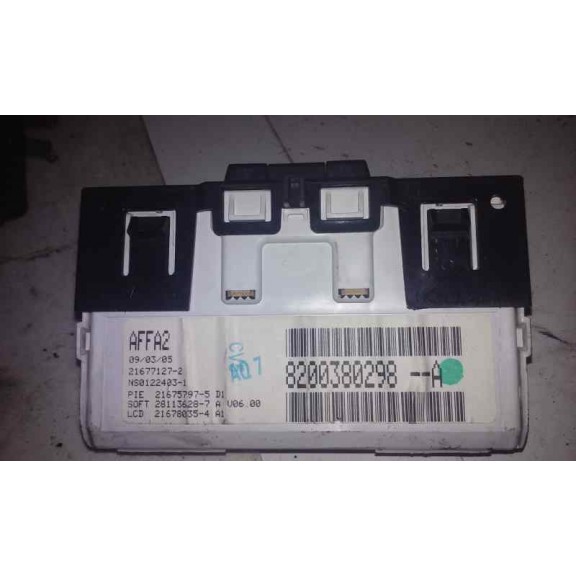 Recambio de display para renault clio ii fase ii (b/cb0) authentique referencia OEM IAM 8200380298  