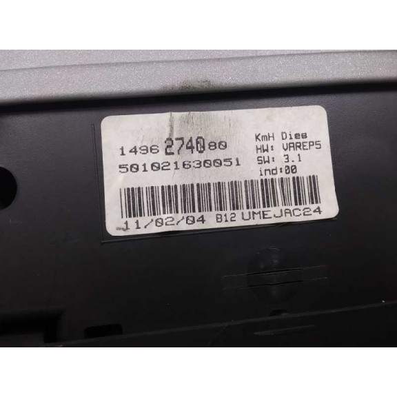 Recambio de cuadro instrumentos para peugeot 807 st pack referencia OEM IAM 1496274080  