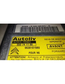 Recambio de centralita airbag para citroën xsara berlina 1.6 16v tonic referencia OEM IAM 9638101980   2