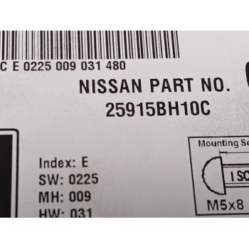 Recambio de sistema navegacion gps para nissan juke (f15) 1.6 referencia OEM IAM 7612830032 25915BH10C 