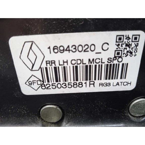 Recambio de cerradura puerta trasera izquierda para renault megane iv berlina 5p 1.3 tce referencia OEM IAM 825035881R 16943020 