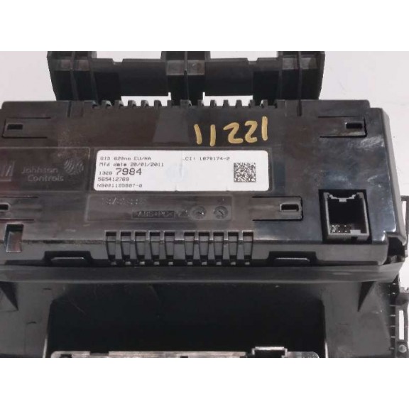 Recambio de pantalla multifuncion para opel astra j lim. cosmo referencia OEM IAM 13267984 565412769 