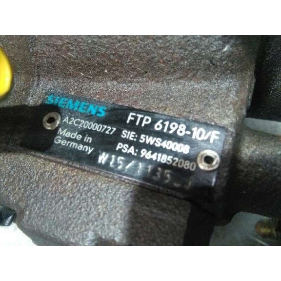 Recambio de bomba inyeccion para citroën c2 1.4 hdi referencia OEM IAM 9641852080 5WS40008 SIEMENS