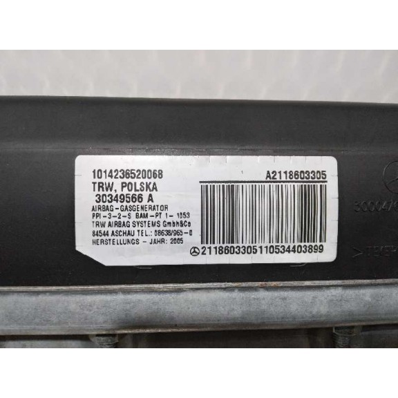 Recambio de airbag delantero derecho para mercedes-benz clase e (w211) berlina 3.0 cdi cat referencia OEM IAM A2118603305  