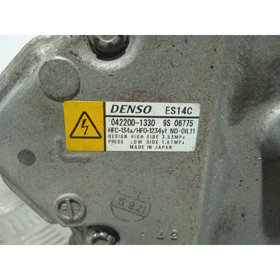 Recambio de compresor aire acondicionado para toyota auris hybrid active referencia OEM IAM 0422001330 0422001330 