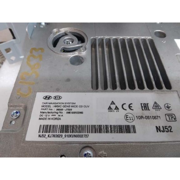 Recambio de pantalla multifuncion para kia xceed tech referencia OEM IAM 96560J7520  