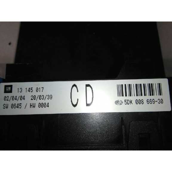 Recambio de caja reles / fusibles para opel astra h berlina enjoy referencia OEM IAM 13145017  