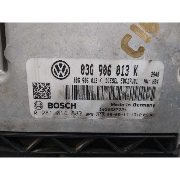 Recambio de centralita motor uce para seat ibiza sc (6j1) sport referencia OEM IAM 03G906013K 0281014883 