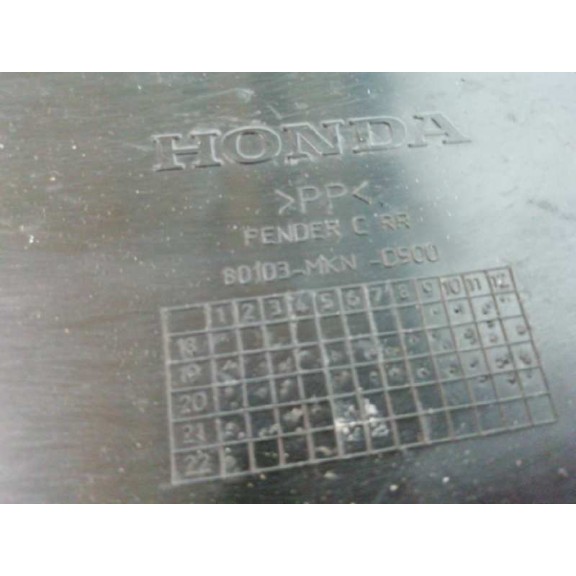 Recambio de plasticos para honda cbr 650r cbr 650r referencia OEM IAM 80103MKND500 GUARDABARROS TRASERO 