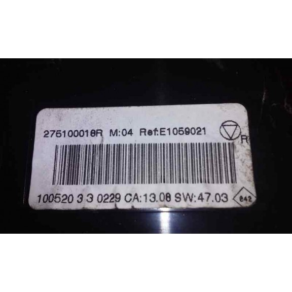 Recambio de mando climatizador para renault fluence dynamique referencia OEM IAM E1059021  