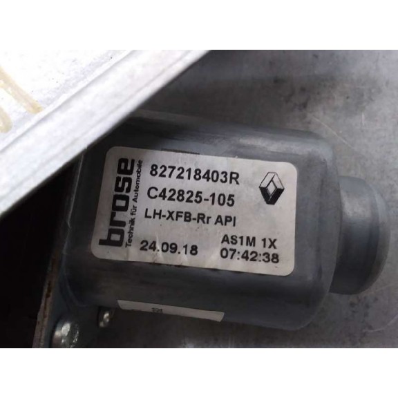 Recambio de elevalunas trasero izquierdo para renault megane iv berlina 5p limited referencia OEM IAM 827218403R 6 PIN 