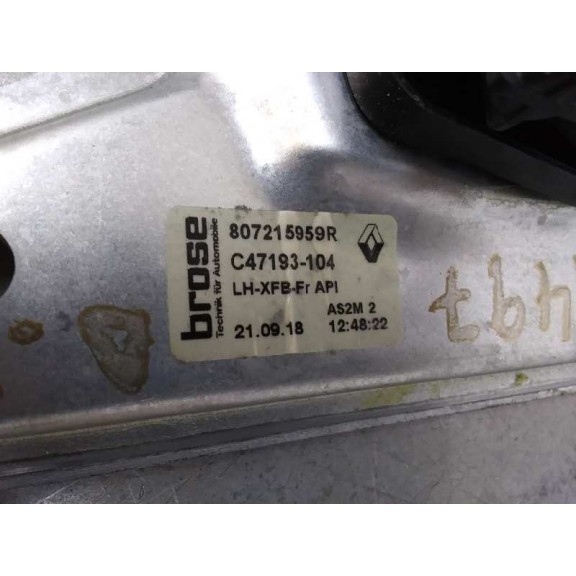 Recambio de elevalunas delantero izquierdo para renault megane iv berlina 5p limited referencia OEM IAM 807215959R 6 PIN 