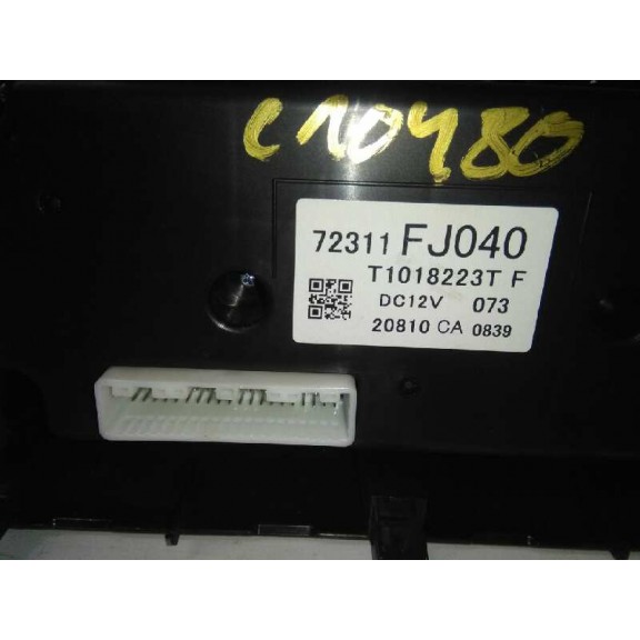 Recambio de mando climatizador para subaru xv active referencia OEM IAM 72311FJ040  