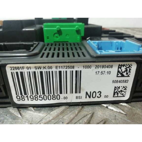 Recambio de centralita bsi para peugeot 208 gt line referencia OEM IAM 9819850080  