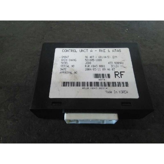 Recambio de modulo electronico para daewoo lacetti cdx referencia OEM IAM 5218051000  