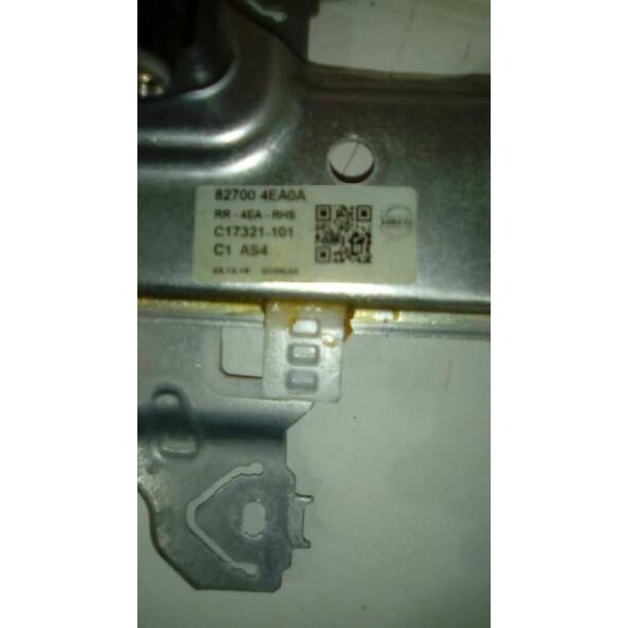 Recambio de elevalunas trasero derecho para nissan qashqai (j11) 360 referencia OEM IAM  ELECTRICO 2 PINS