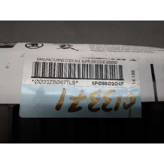 Recambio de airbag delantero derecho para seat altea xl (5p5) reference ecomotive referencia OEM IAM 5P0880204F 5P0880204C 5P088