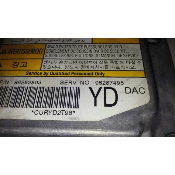 Recambio de centralita airbag para daewoo tacuma se referencia OEM IAM 96287495  