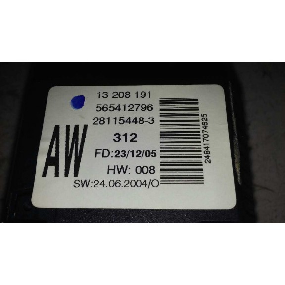 Recambio de display para opel meriva cosmo referencia OEM IAM 13208191  