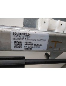 Recambio de elevalunas trasero derecho para seat toledo (5p2) stylance / style referencia OEM IAM 60810320 5P0839402  2