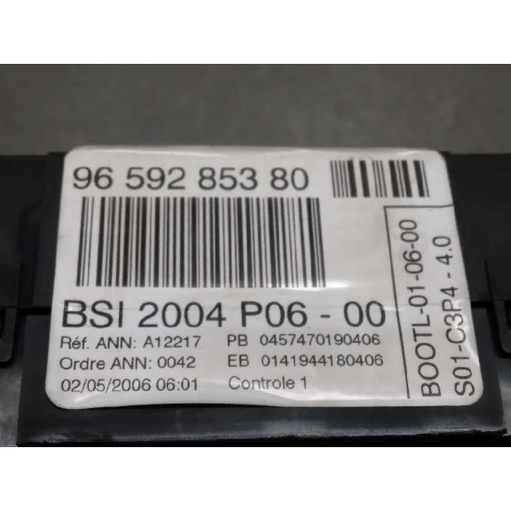 Recambio de centralita bsi para peugeot 207 x-line referencia OEM IAM 9659285380  