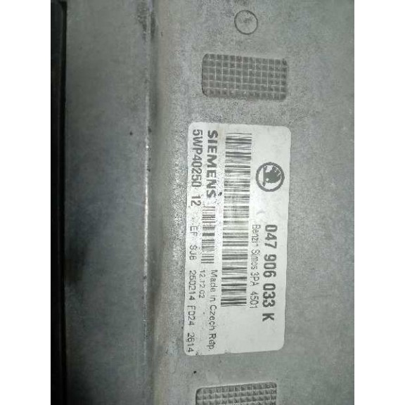 Recambio de centralita motor uce para skoda fabia (6y2/6y3) classic referencia OEM IAM 047906033K 5WP4025012 SIEMENS