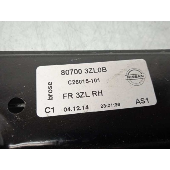 Recambio de elevalunas delantero derecho para nissan pulsar (c13) acenta referencia OEM IAM 807003ZL0B 807003ZL0B 2 PINS