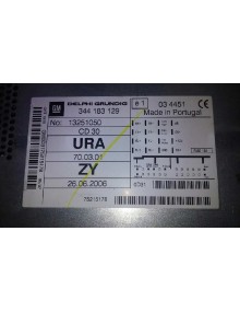 Recambio de sistema audio / radio cd para opel astra h ber. enjoy referencia OEM IAM 344183129   2