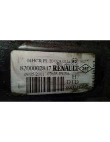 Recambio de faro derecho para renault laguna ii (bg0) 1.9 dci diesel referencia OEM IAM 8200002847 1ª SERIE  2