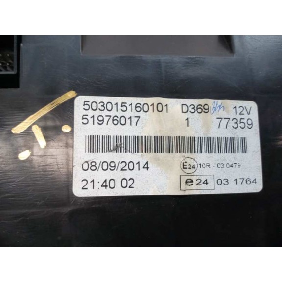 Recambio de cuadro instrumentos para fiat doblo 1.3 16v jtd cat referencia OEM IAM 51976017  