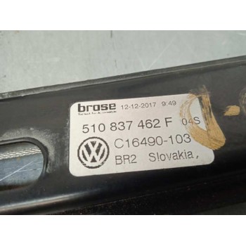 Recambio de elevalunas delantero derecho para volkswagen golf vii sportsvan 1.0 tsi referencia OEM IAM 510837462F SOLO MECANISMO