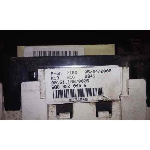 Recambio de mando calefaccion / aire acondicionado para volkswagen polo (9n3) 1.4 16v referencia OEM IAM 6Q0820045G  
