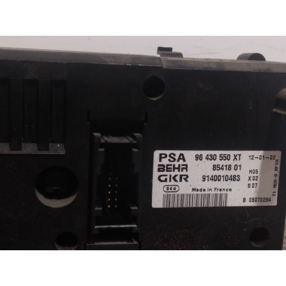 Recambio de mando climatizador para peugeot 206 berlina xs referencia OEM IAM 96430550XT 8541801 