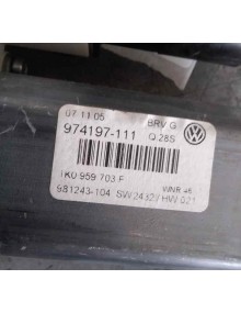 Recambio de motor elevalunas trasero izquierdo para volkswagen passat berlina (3c2) advance referencia OEM IAM 1K0959703F 974197