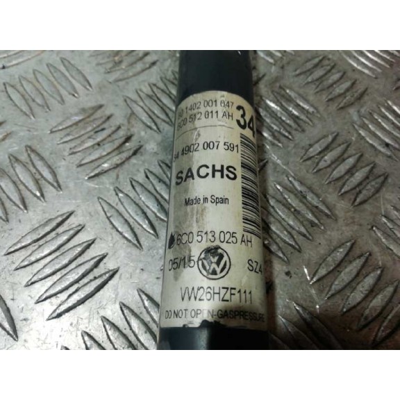 Recambio de amortiguador trasero izquierdo para volkswagen polo (6c1) edition bluemotion referencia OEM IAM 6C051204AH  
