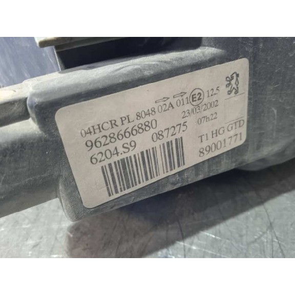 Recambio de faro izquierdo para peugeot 206 berlina xs referencia OEM IAM 9628666880 BIFARO 2ª SOPORTE TOCADO