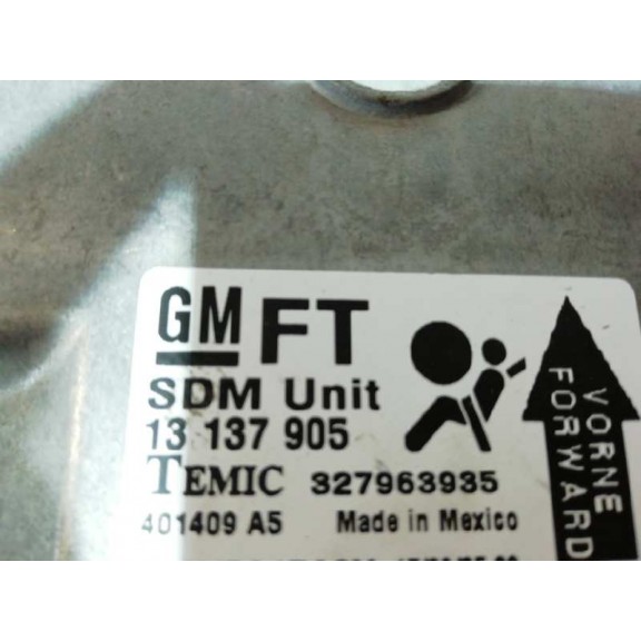 Recambio de centralita airbag para opel astra gtc 1.6 16v referencia OEM IAM 13137905  