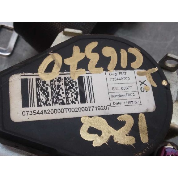 Recambio de cinturon seguridad delantero izquierdo para fiat linea (110) emotion referencia OEM IAM 735448200  