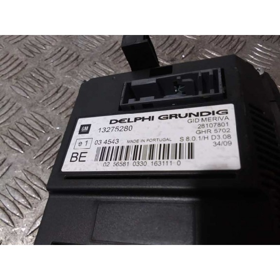 Recambio de display para opel meriva cosmo referencia OEM IAM 13275280  