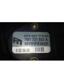Recambio de potenciometro pedal para seat alhambra (7v8) gran via referencia OEM IAM 98VW9F836AB   2