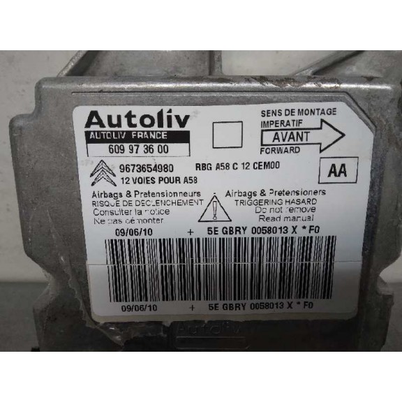 Recambio de kit airbag para citroën c3 picasso sx referencia OEM IAM 9683066480 9673654980 609973600