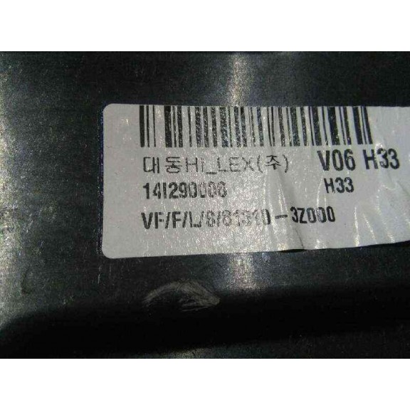 Recambio de elevalunas delantero izquierdo para hyundai i40 comfort referencia OEM IAM 824703Z000 824703ZXXX 5P SOLO MECANISMO