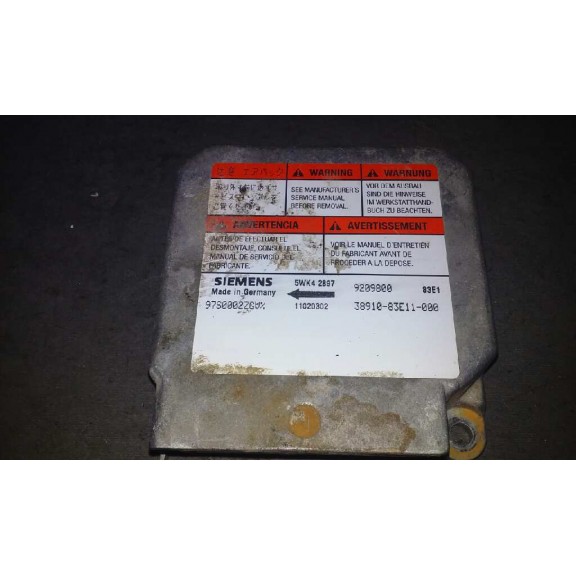 Recambio de centralita airbag para opel agila básico referencia OEM IAM 3891083E11000  