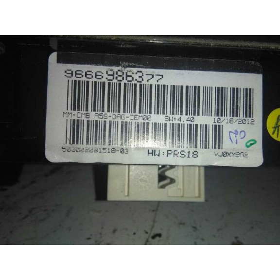 Recambio de cuadro instrumentos para citroën c3 picasso seduction referencia OEM IAM 9666986377  