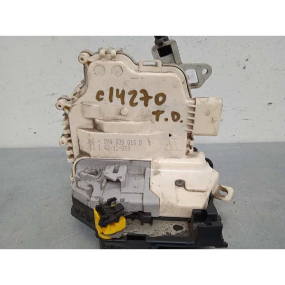 Recambio de cerradura puerta trasera derecha para seat leon (1p1) fr referencia OEM IAM 1P0839016D  6 PINS