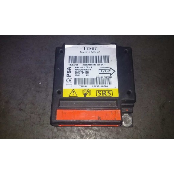 Recambio de centralita airbag para citroën c3 1.4 hdi exclusive referencia OEM IAM 9647794180  