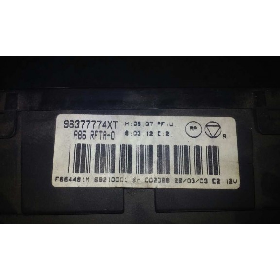 Recambio de mando climatizador para citroën c3 1.4 hdi exclusive referencia OEM IAM 96377774XT  