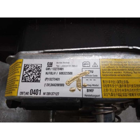 Recambio de kit airbag para opel insignia berlina sport 4x4 referencia OEM IAM 13578322 1ª SERIE 